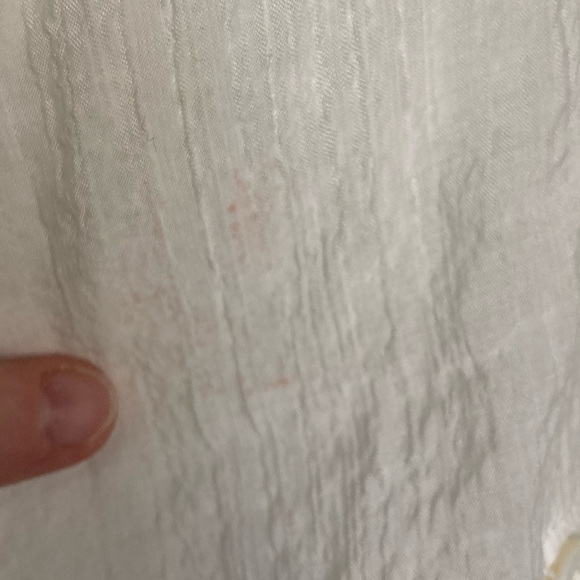 Sundance White Eyelet Button Down 3/4 Length Sleeve Blouse Small - Picture 7 of 9